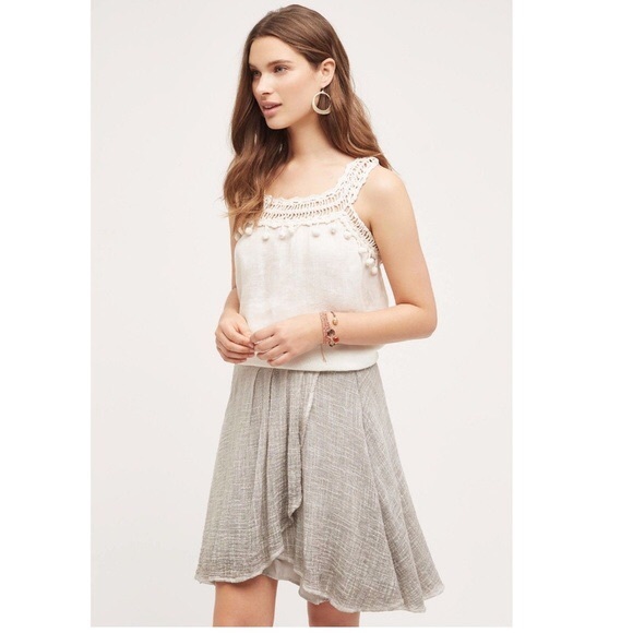 Anthropologie Dresses & Skirts - Anthropologie Tina+Jo Gray Swing Skirt